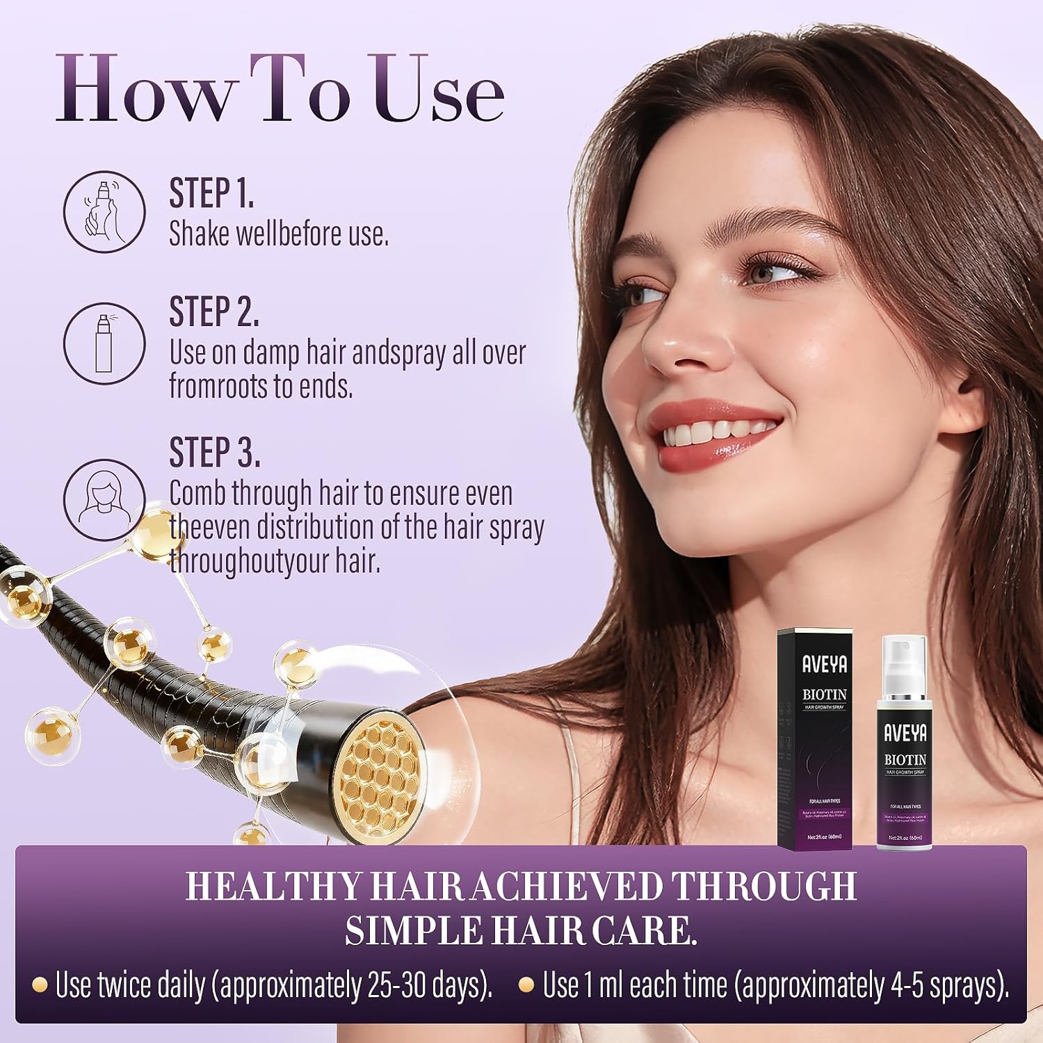 Thumbnail 4 de AVEYA Hair Growth Spray 60ml