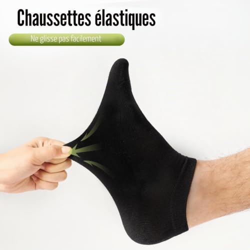 Thumbnail 5 de SukModen 12/24 Paires Chaussettes Sneaker en Bambou Unisexe – Douces, Respirantes et Anti-Odeur