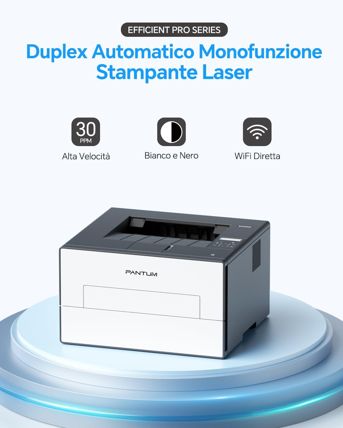 Thumbnail 1 de Pantum BP4209DW: Stampante Laser Nero su Missione Fronte/Retro Automatica, Wi‑Fi e USB, 30 ppm
