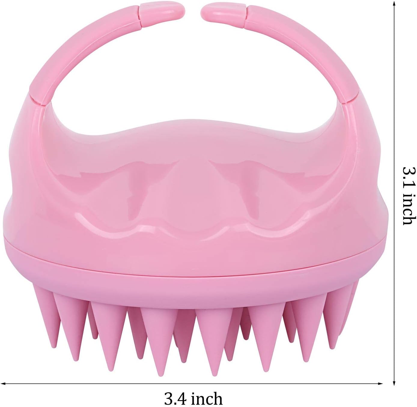 Detalle de BTYMS 206183 Silicone Scalp Massager Brush Set, 3-Pack for Shampooing