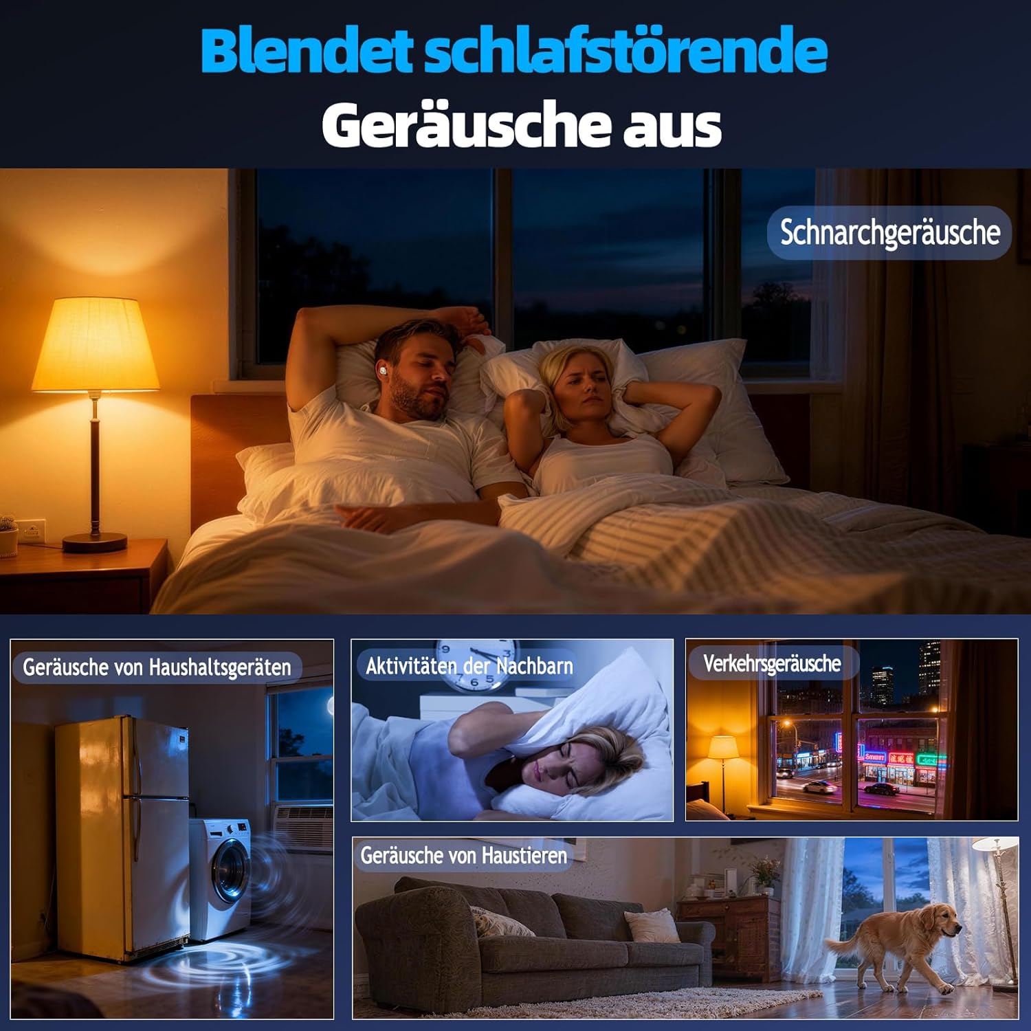 Thumbnail 3 de ZOVIMAX Bluetooth Schlafkopfhörer für Seitenschläfer – kabellos, White Noise & 6 EQ Sleep Earbuds