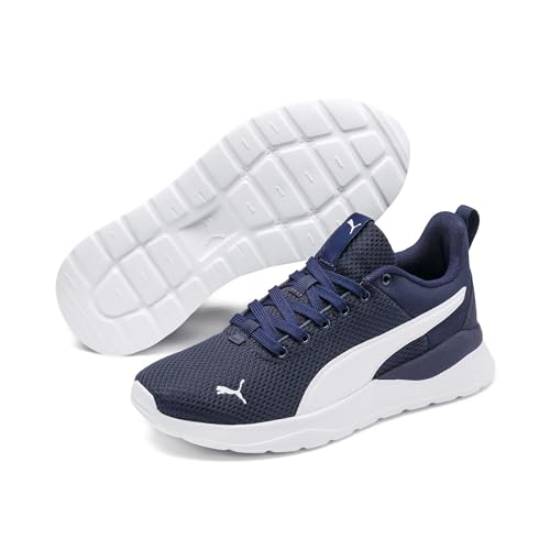 Detalle de PUMA Anzarun Lite Jr: sneakers leggere in mesh per bambini, Peacoat/Puma White (38 EU)