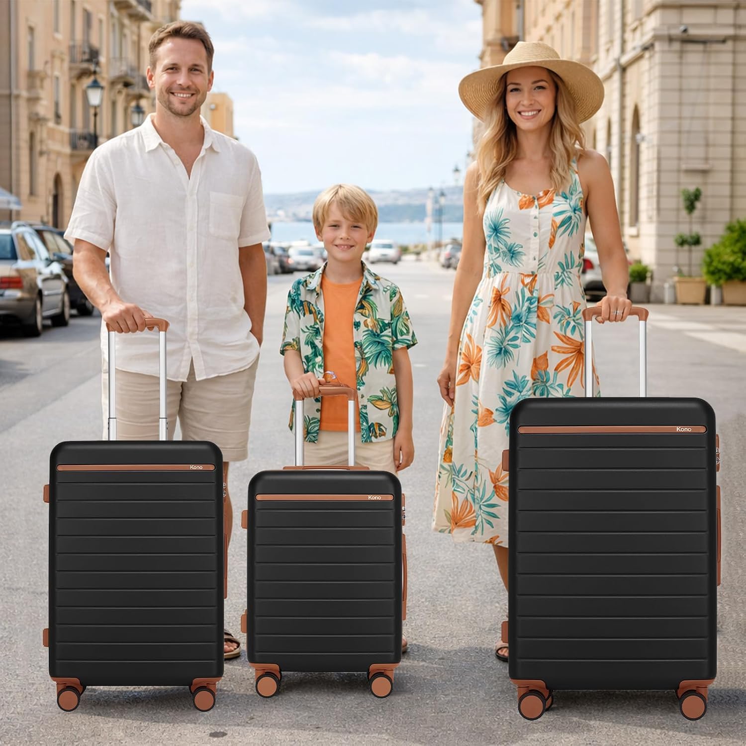 Thumbnail 5 de Kono Cabin Suitcase 55x40x20: Lightweight ABS+PC, 36L, 4‑Wheel Spinner