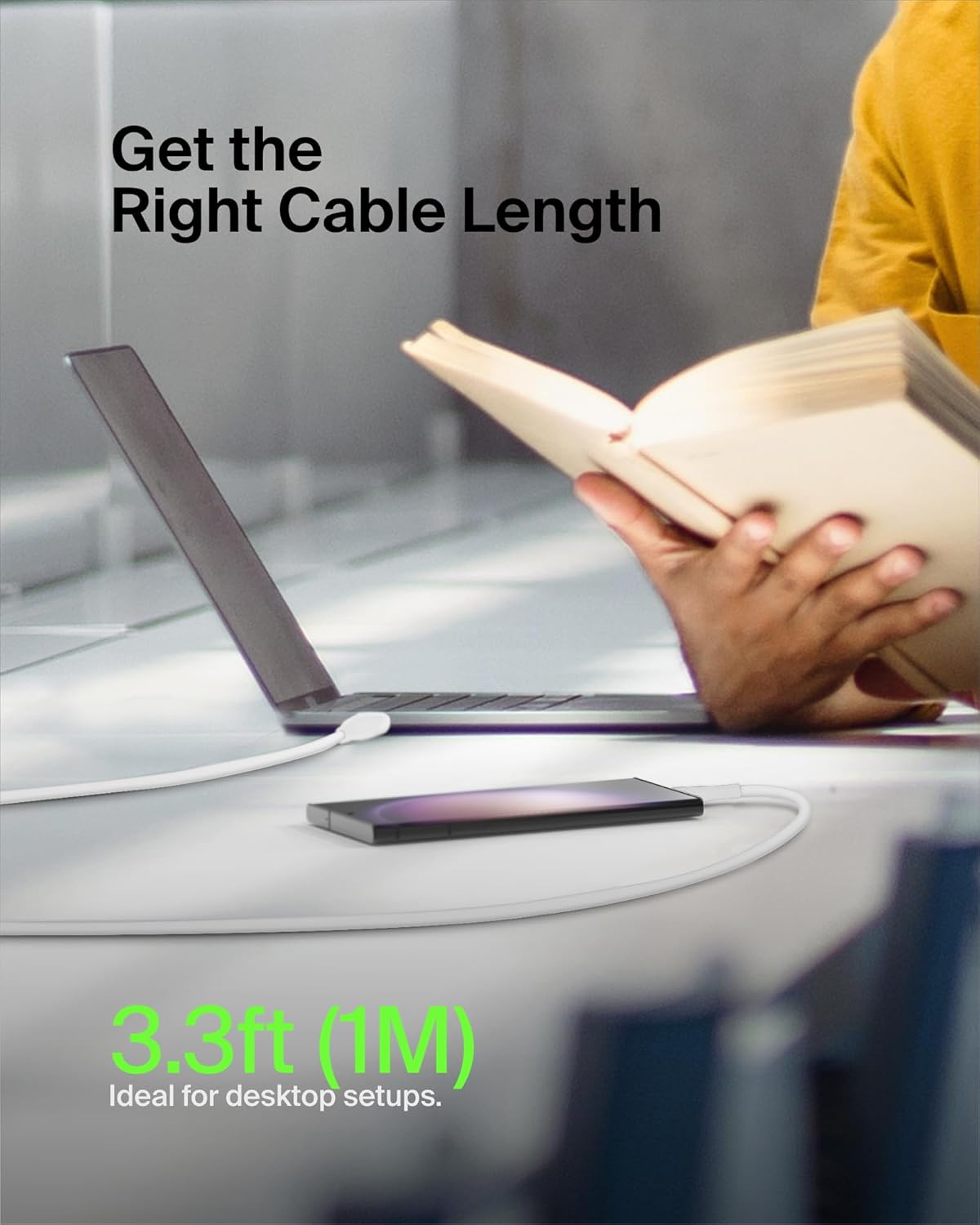 Thumbnail 6 de Belkin BoostCharge USB-C to USB-C Fast Charger Cable (1m, 2-Pack)