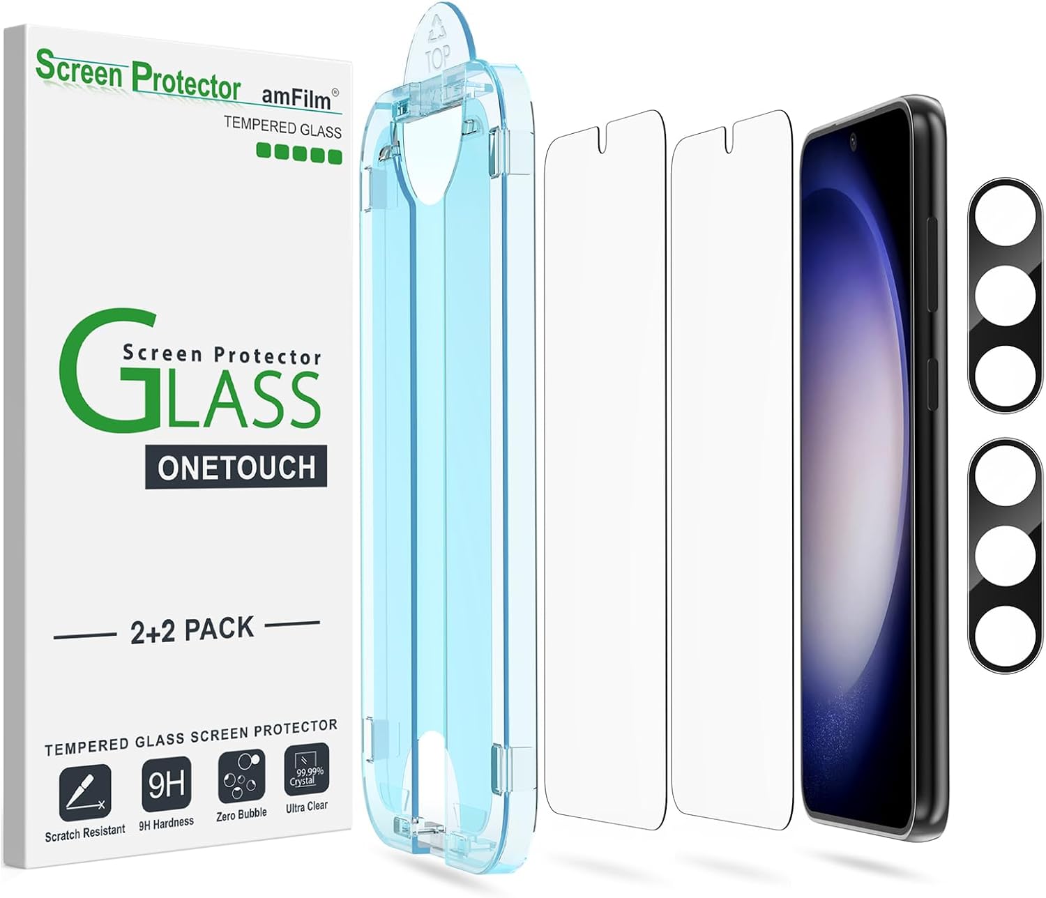 Detalle de amFilm Galaxy S23 5G Screen Protector 2-Pack