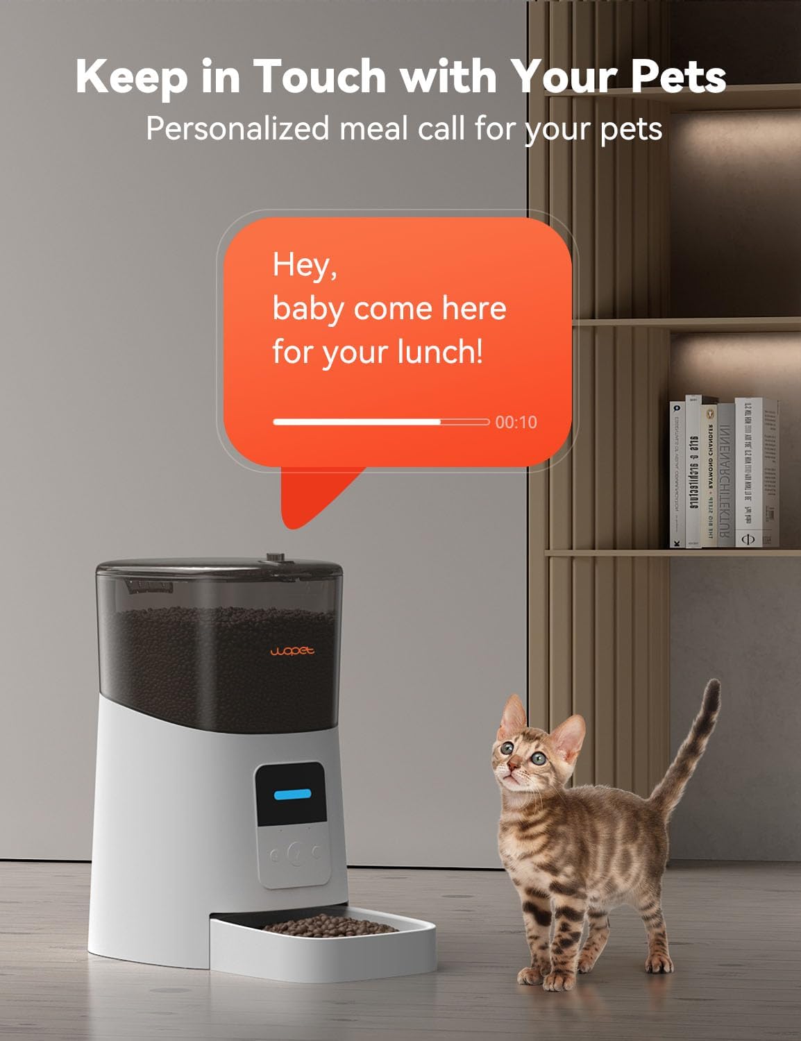 Detalle de WOPET Automatic Pet Feeder 6L