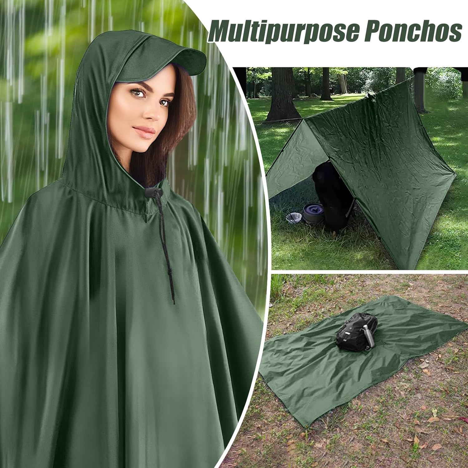 Thumbnail 1 de IBOPUXIU Mantella Antipioggia: leggera, riutilizzabile e versatile per outdoor