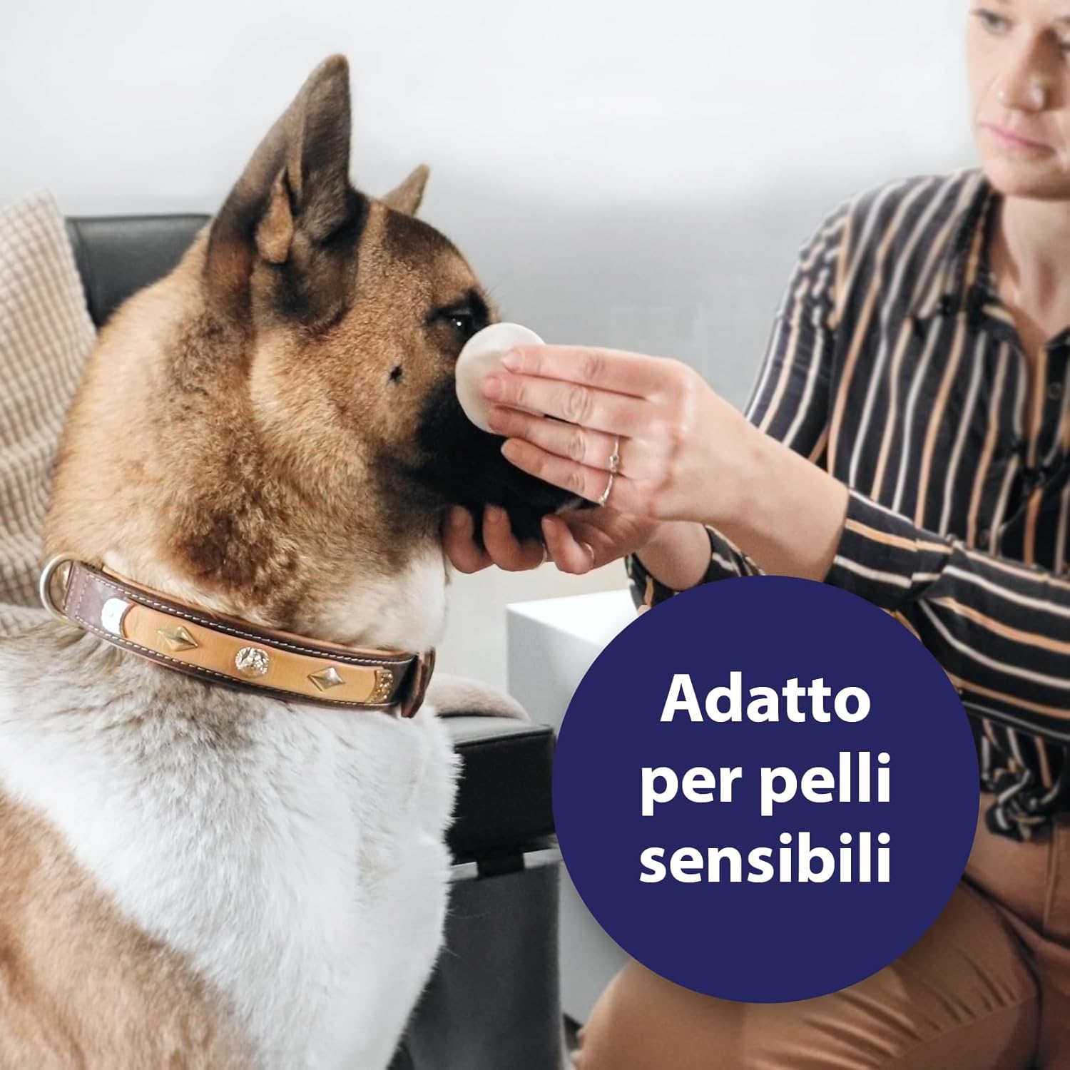 Detalle de Canosept Cura Occhi per Cani 120 ml – Detergente delicato per contorno occhi, rimuove lacrime e impurità