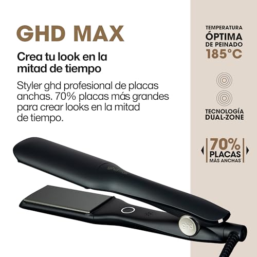 Detalle de ghd Max: Plancha de Pelo Profesional de Placas Anchas para Cabello Largo y Grueso