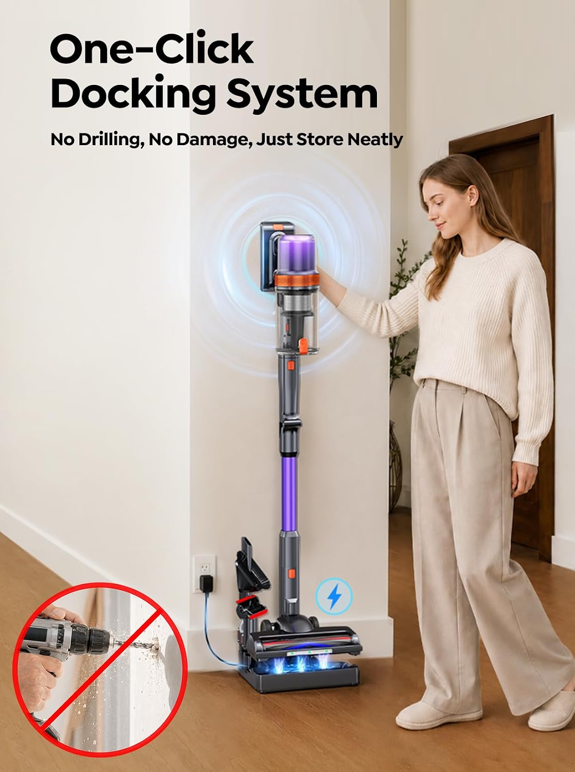 Thumbnail 6 de INTETURE BP70 Cordless Stick Vacuum, 650W, 55KPa, 270° Flexible Wand