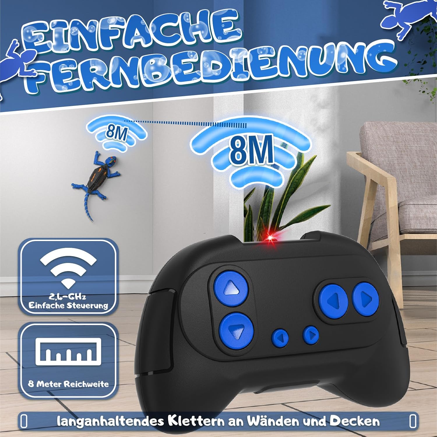 Thumbnail 3 de Wall Climbing Gecko Rechargeable Wall Crawler