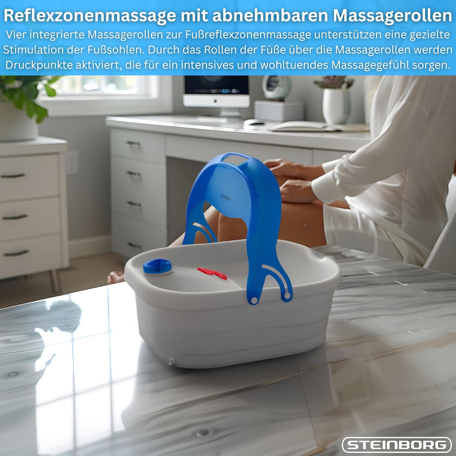 Thumbnail 3 de Steinborg Fußsprudelbad mit Massage & Infrarot Wärme – Wellness für zuhause
