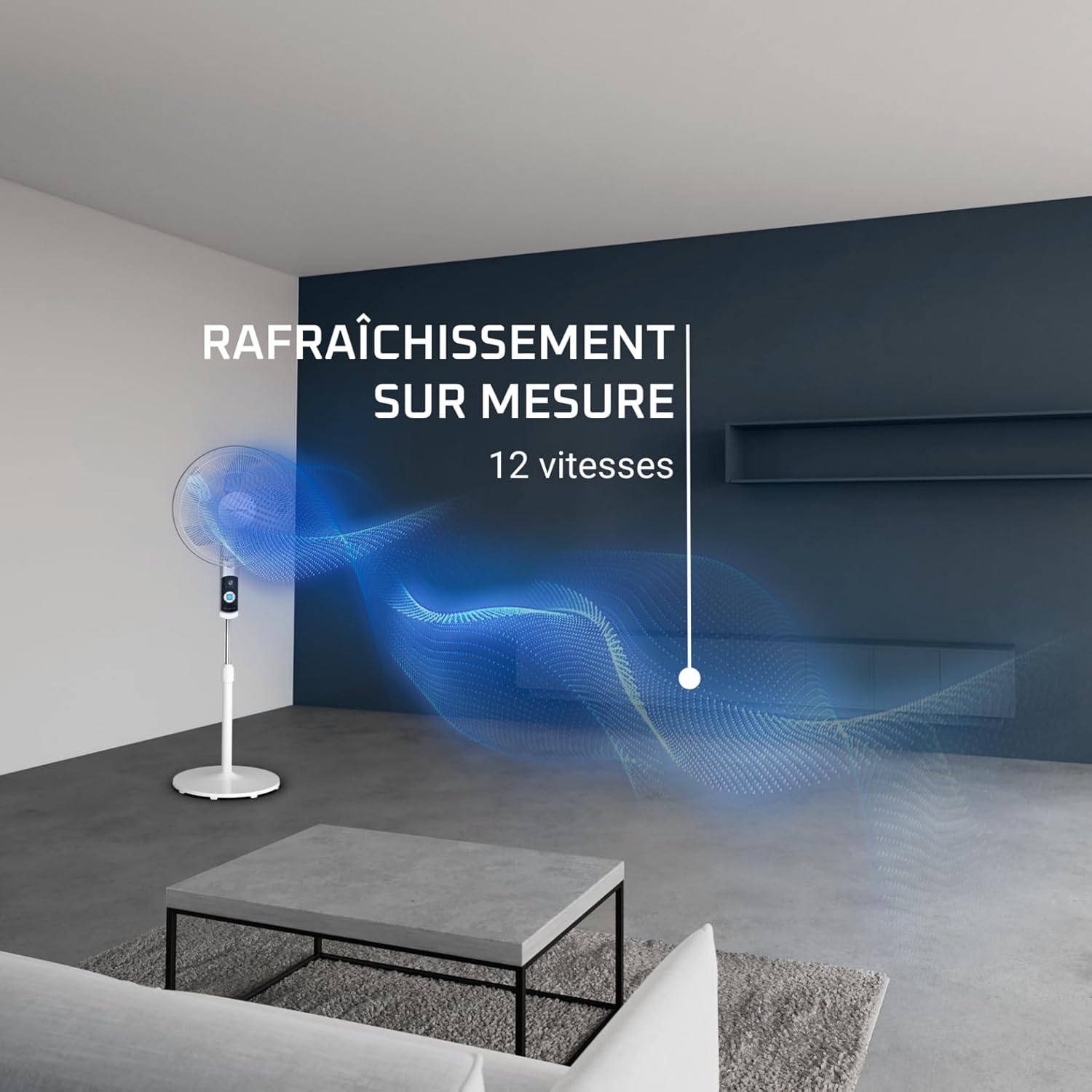 Thumbnail 3 de Rowenta Turbo Silence VU5650F0 – ventilateur sur pied silencieux avec minuteur 12 h et modes automatiques