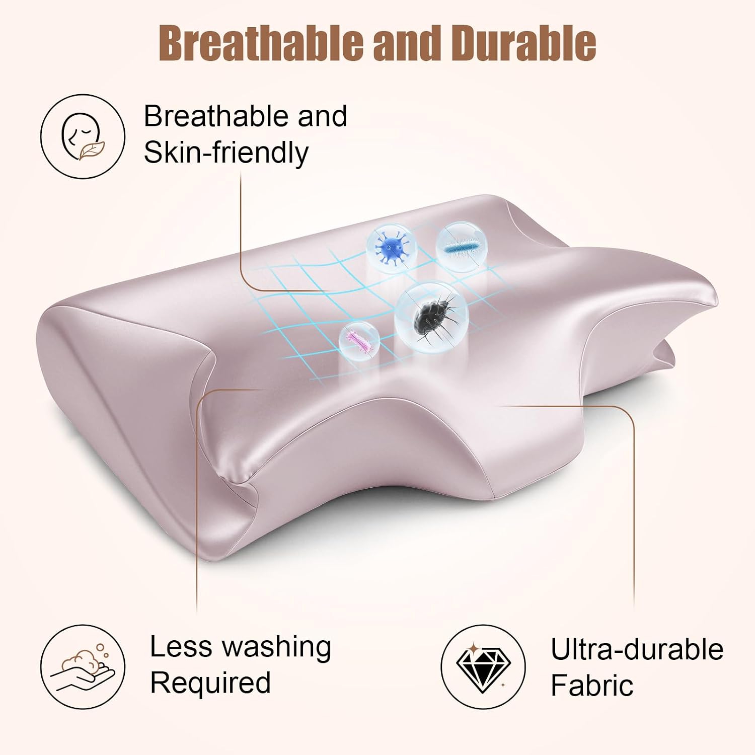 Detalle 1 de SAHEYER Cervical Pillowcase in Satin