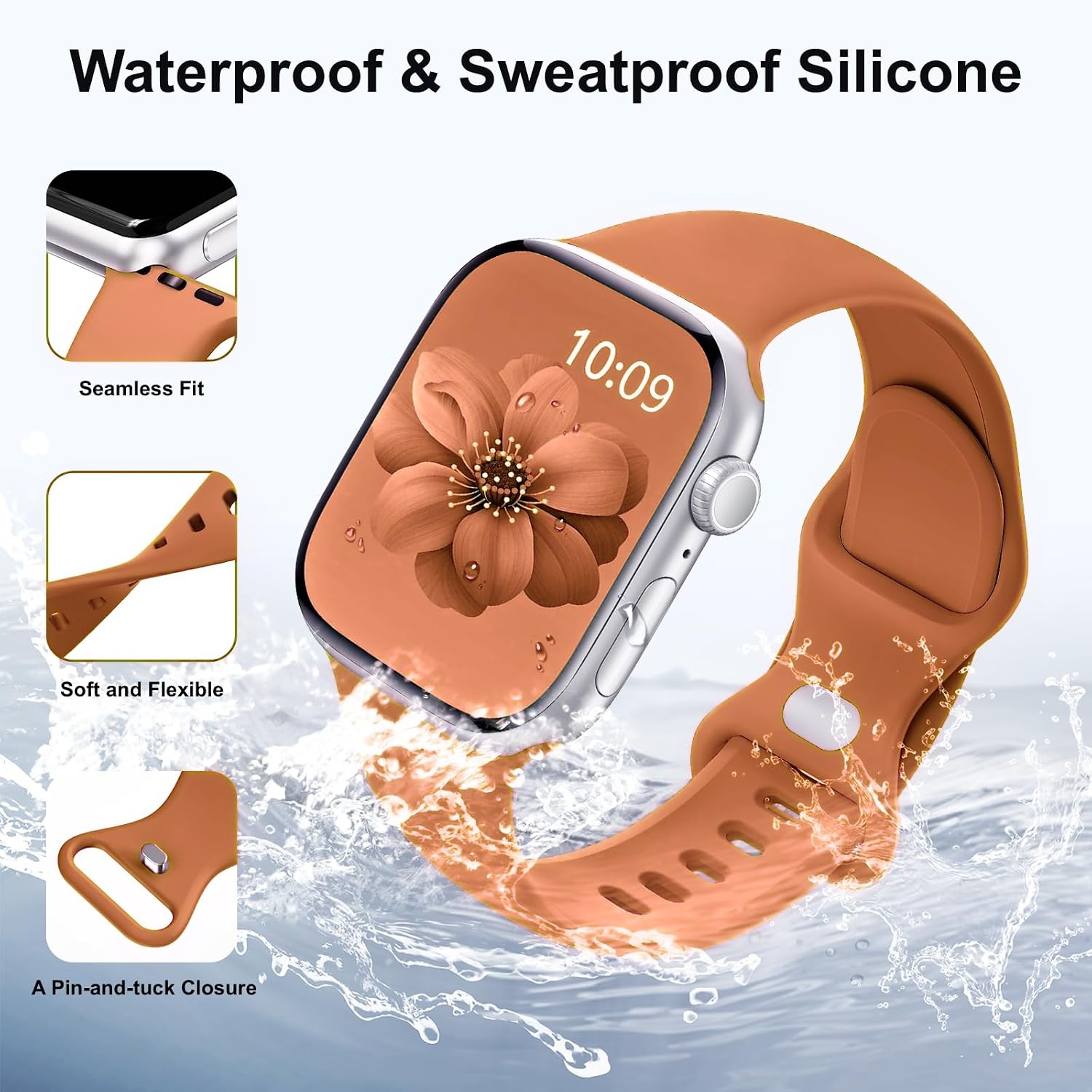 Detalle de 6 Pack Sport Band Compatible with Apple Watch 44mm