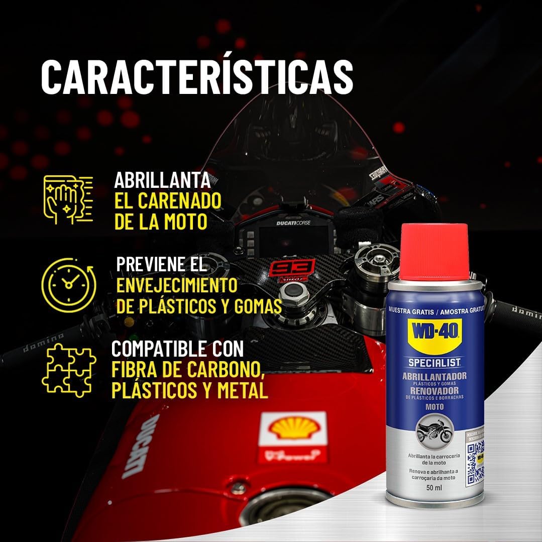 Detalle 2 de WD-40 Specialist Motorbike Kit Mantenimiento 400 ml