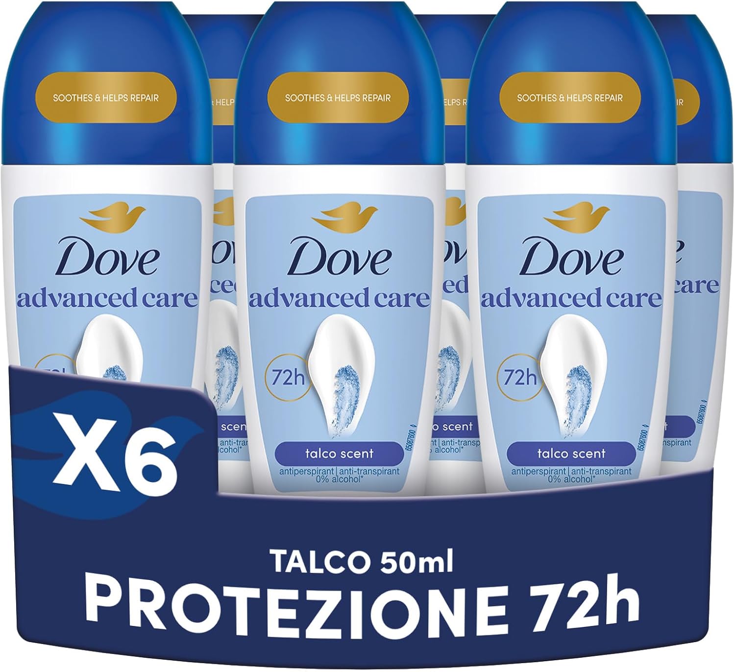 Detalle de Dove Advanced Care Talco Deodorante roll-on 50 ml