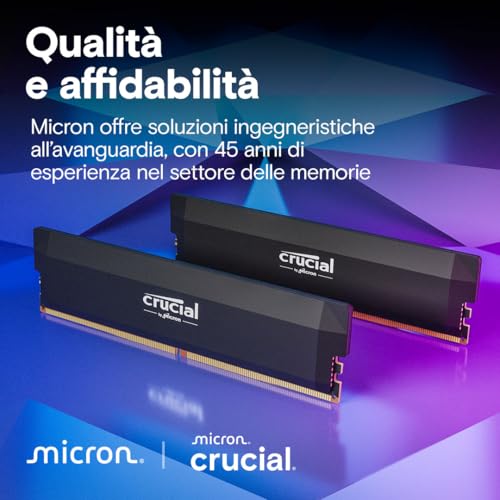 Thumbnail 5 de Crucial Pro RAM DDR5 32GB Kit (2x16GB) 6000MHz CL36 – Overclocking gaming, Intel XMP 3.0 / AMD EXPO