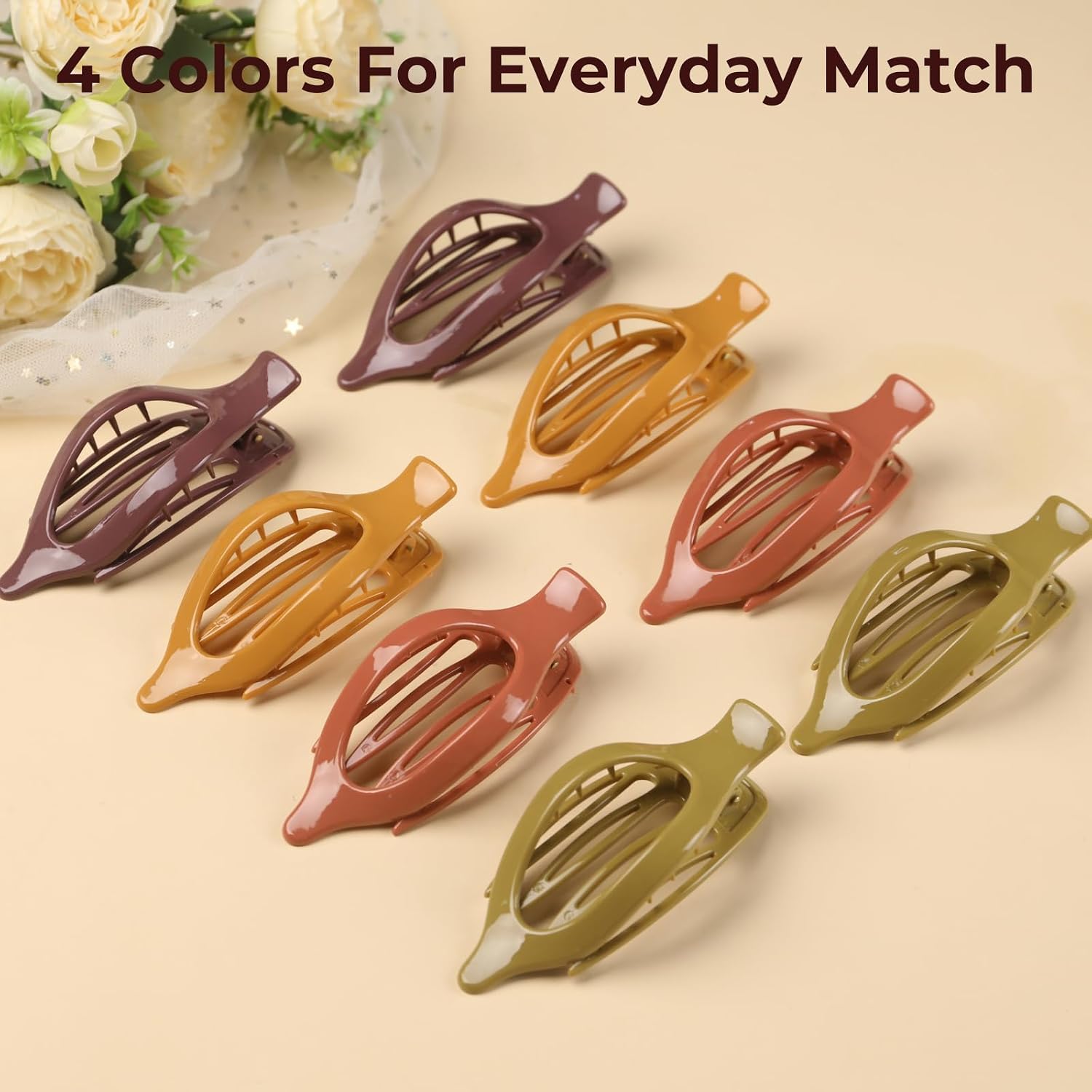 Detalle 1 de Flat Hair Clips 8-Pack