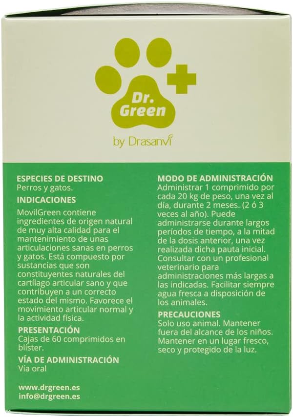 Detalle 2 de MOVILGREEN 60 comprimidos para mascotas 60