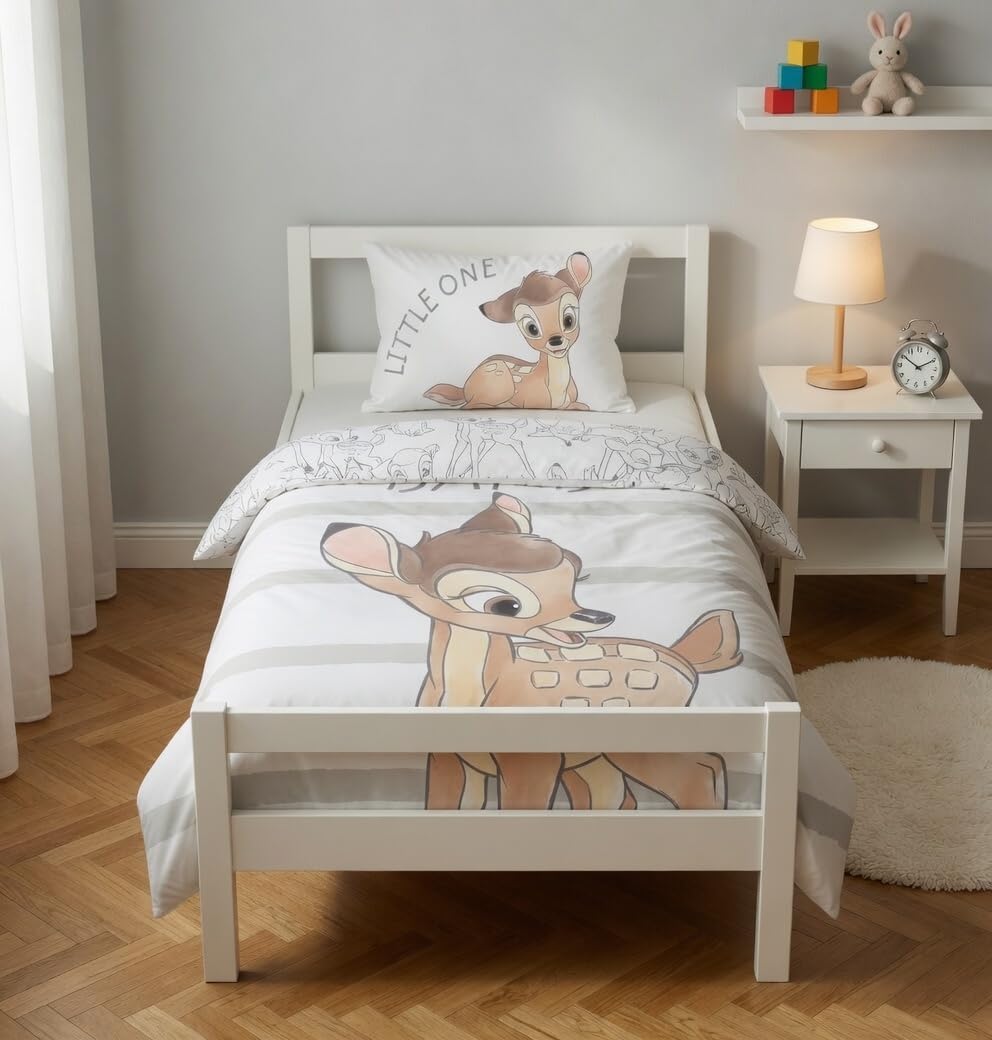 Detalle 2 de Bambi 125_SML Disney Baby Bedding Set, 100 x 135 cm, Reversible Cotton