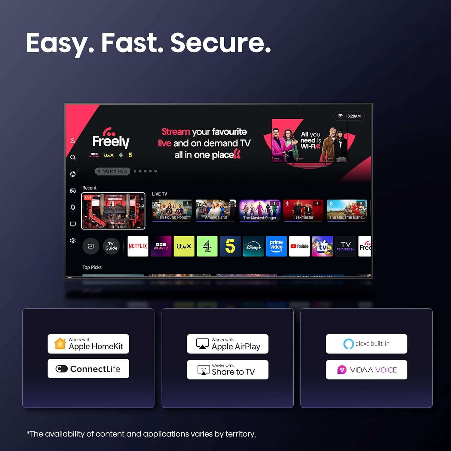 Thumbnail 5 de Hisense 40" 40E5QTUK QLED FHD Smart TV with Quantum Dot Colour, Dolby Atmos and Sports Mode