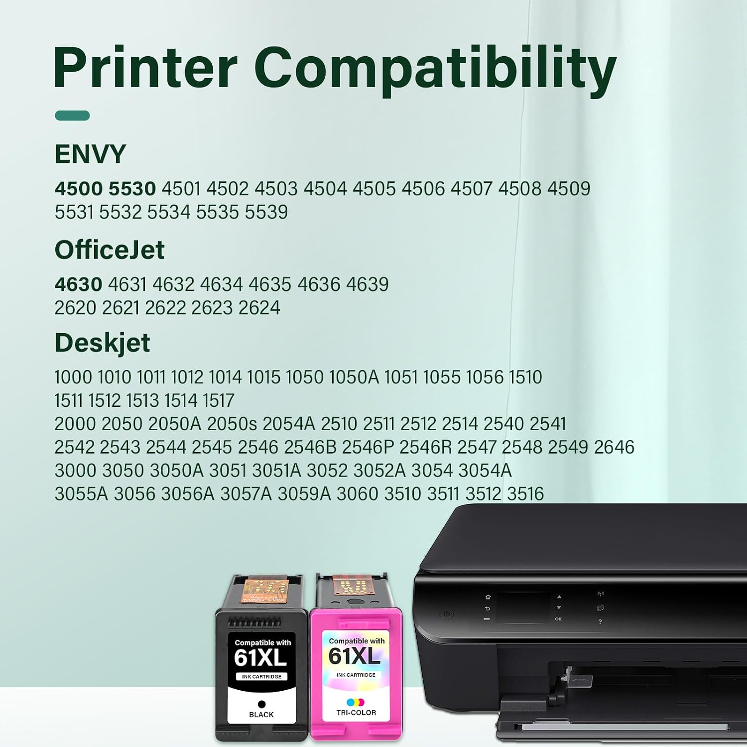 Thumbnail 1 de Cool Toner 61XL Black and Tri-Color Ink Cartridge Combo Pack for HP