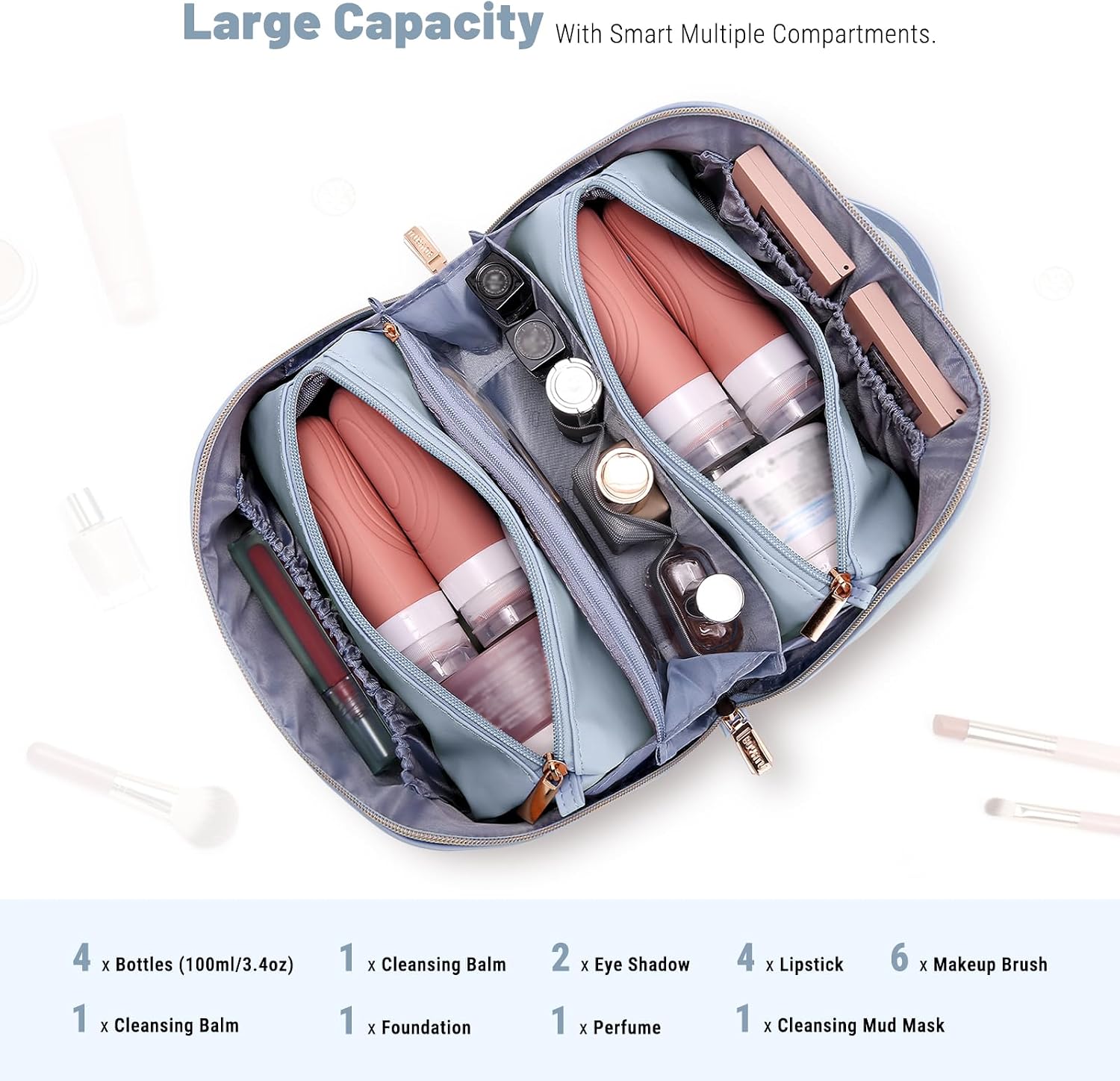Detalle 2 de BOYATU Makeup Bag in Vegan Leather