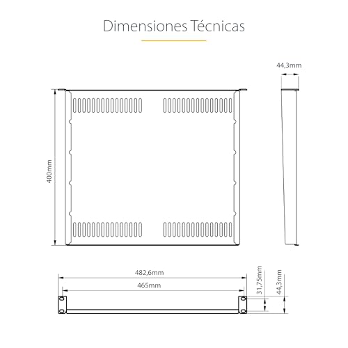 Thumbnail 7 de StarTech.com Estante ventilado 1U 40,6 cm, carga 14 kg 🖥️
