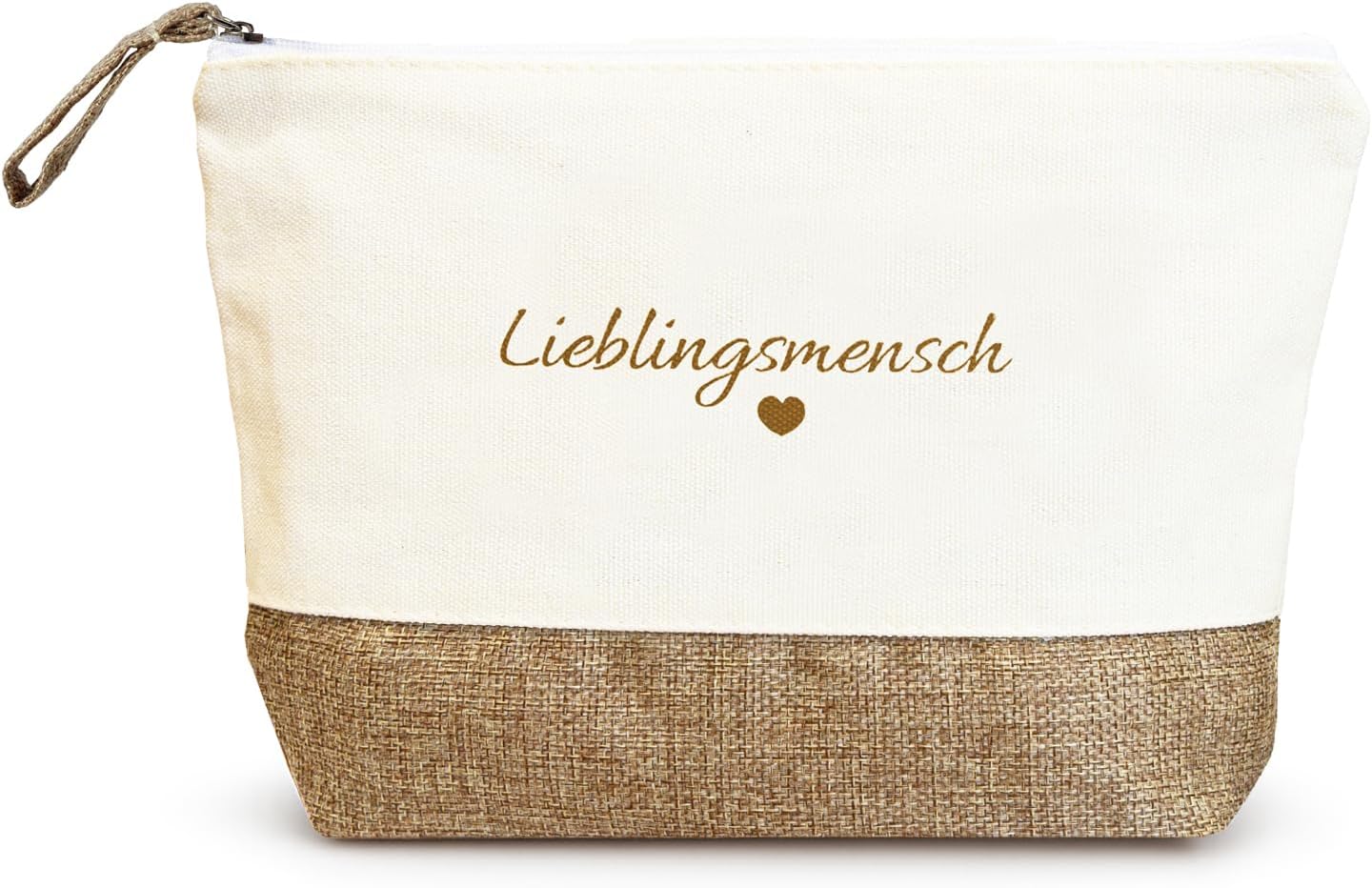 Detalle de Kosmetiktasche Lieblingsmensch – Geschenkidee für Freundin, Mama, Schwester oder Partnerin