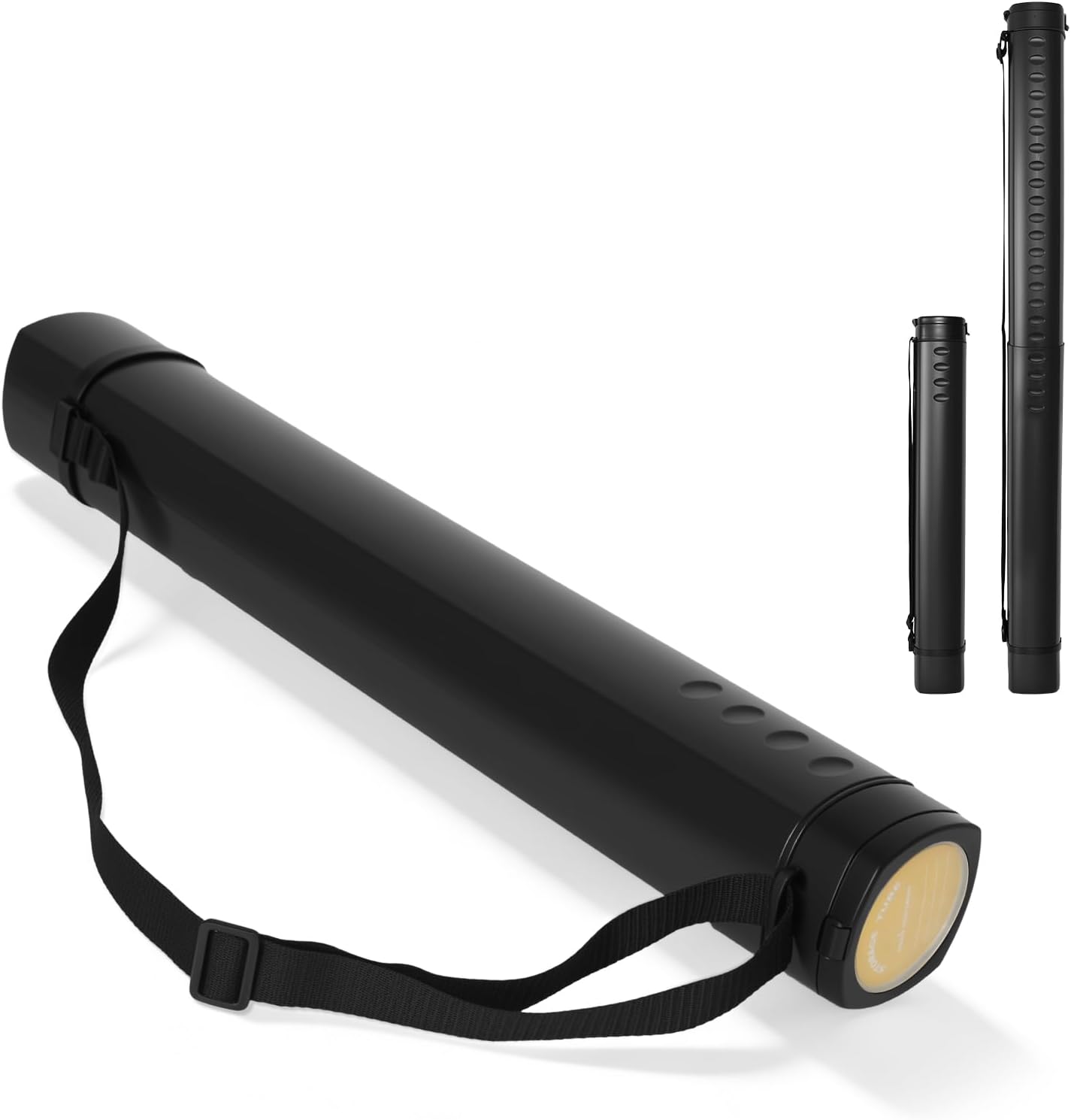 Detalle de DEWEL R0711-CEA-FT-FR telescopische posterrol, 62–107 cm, zwart