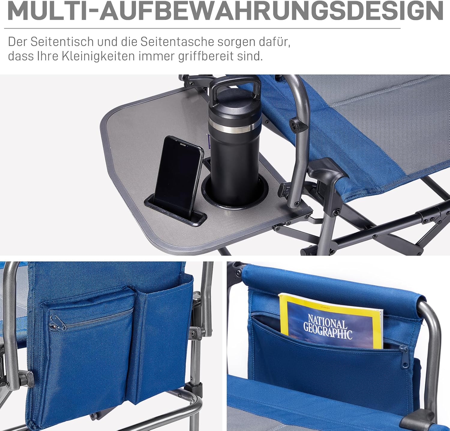 Thumbnail 4 de EVER ADVANCED Regiestuhl Klappbar 180KG – kompakt, stabil und vielseitig