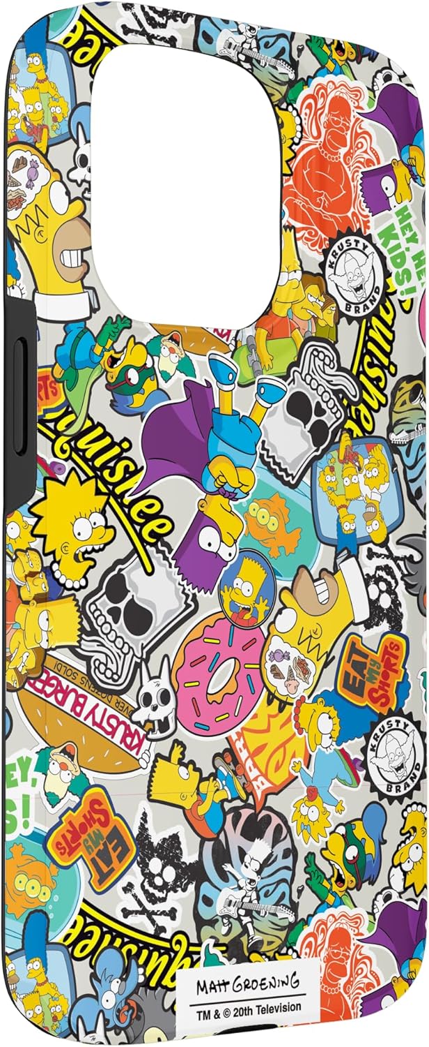Thumbnail 2 de Collage di adesivi I Simpson Custodia per iPhone 15 Pro