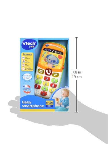 Detalle 2 de VTech Baby Smartphone Bilingue Mixte – Téléphone Bébé FR, éveil et bilinguisme