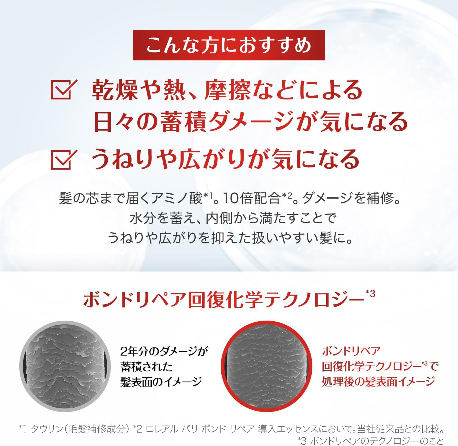Detalle 2 de L'Oreal Paris ボンド リペア シャンプー 詰め替え用 400ml カラーダメージケア