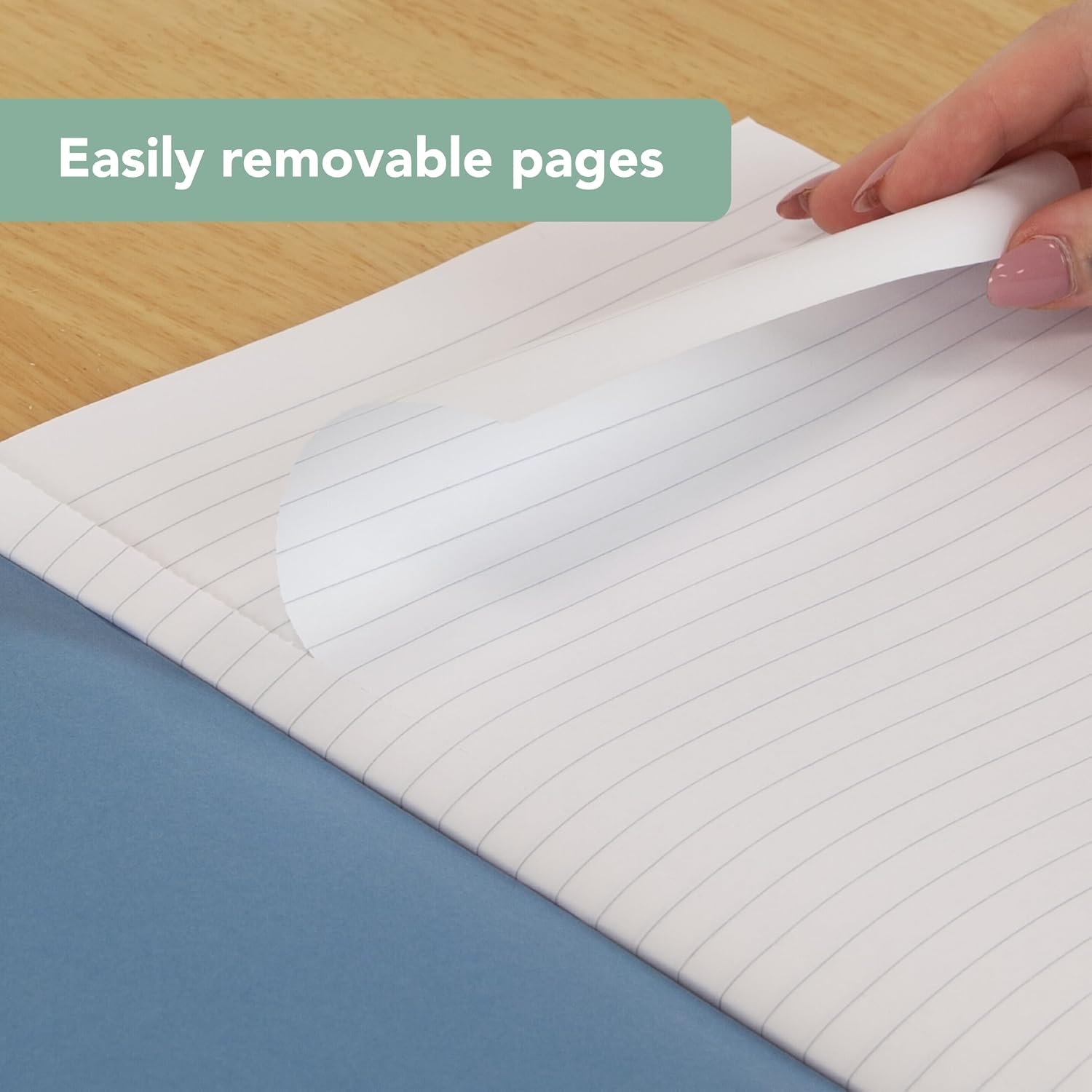 Detalle de Cambridge A4 Counsels Notebook (96 pages, lined) Blue Card Cover – Pack of 10
