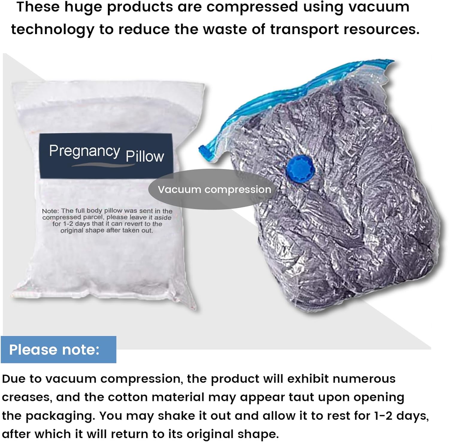 Thumbnail 5 de CALIYO Pregnancy Pillow Full Body Pillow (J Shape) – Supportive Maternity Pillow for Back, Hips and Legs