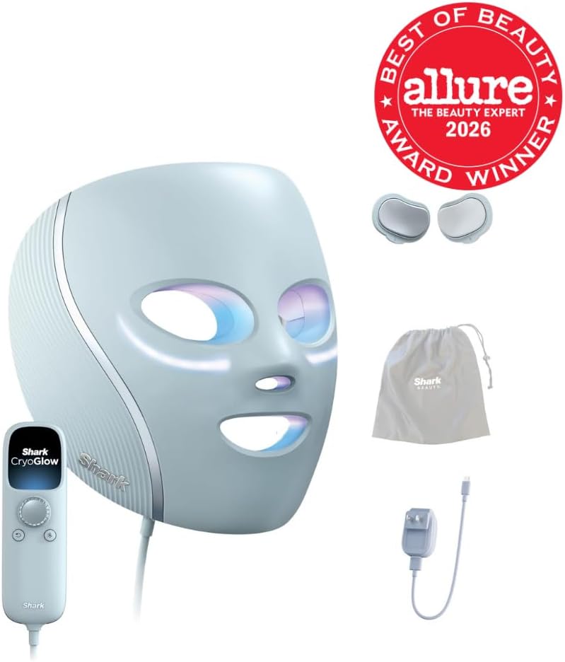 Detalle 2 de Shark CryoGlow FW312 LED Face Mask with Red, Blue & Deep Infrared Light