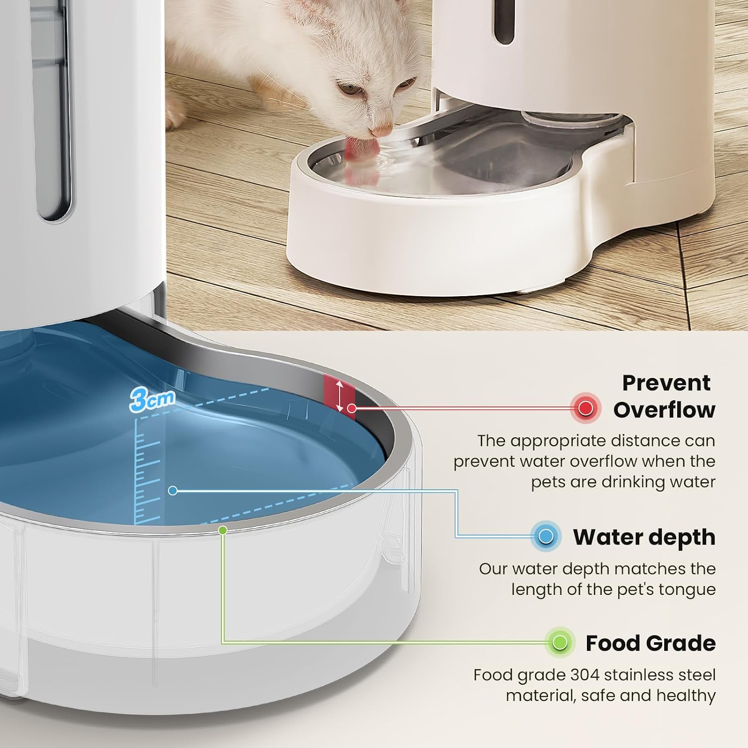 Thumbnail 3 de JUNSPOW 9L Pet Water Dispenser