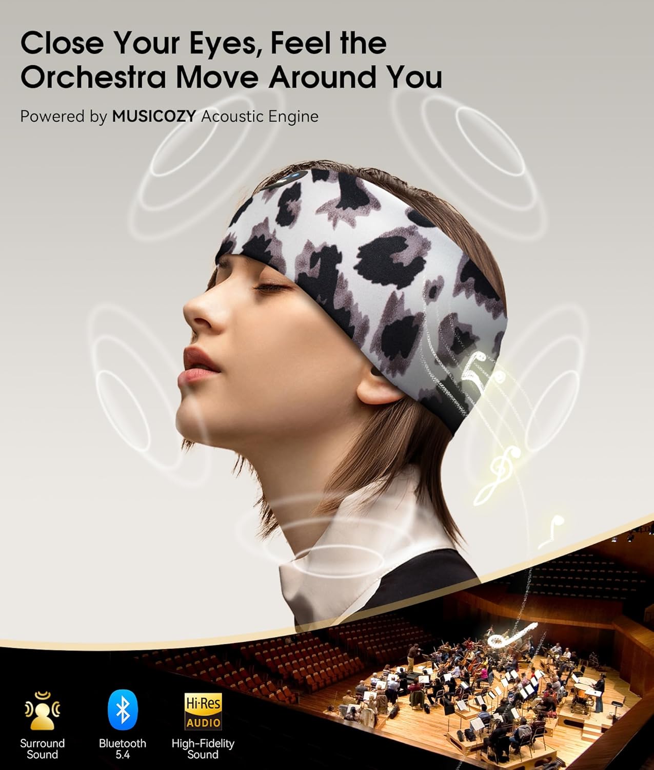 Thumbnail 3 de MUSICOZY Sleep Headphones Bluetooth 5.4 Headband: 2-in-1 Wireless Sleep & Sports Headband