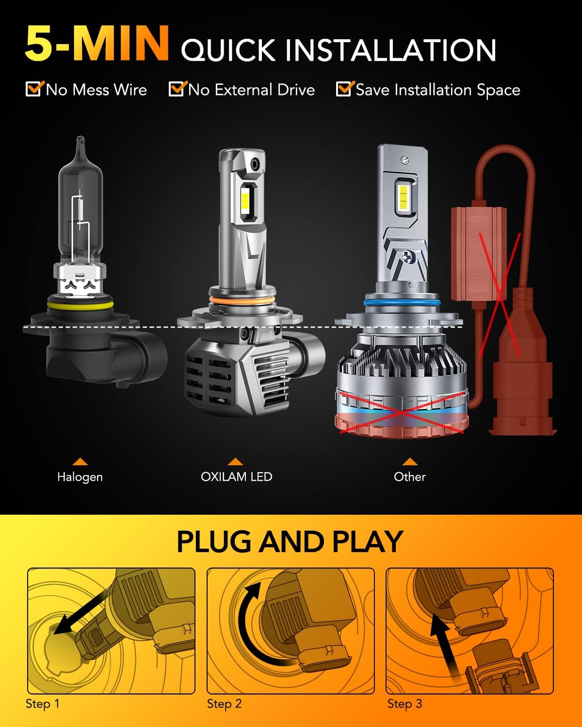 Detalle 2 de OXILAM 9012 Bulb 30000 Lumens