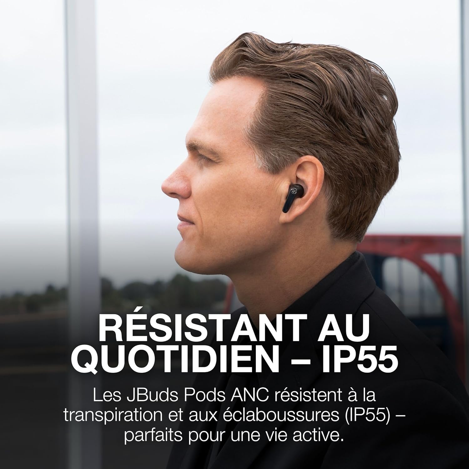 Thumbnail 5 de JLab JBuds Pods ANC : écouteurs True Wireless intra-auriculaires avec réduction de bruit hybride, multipoint et autonomie 56+ h