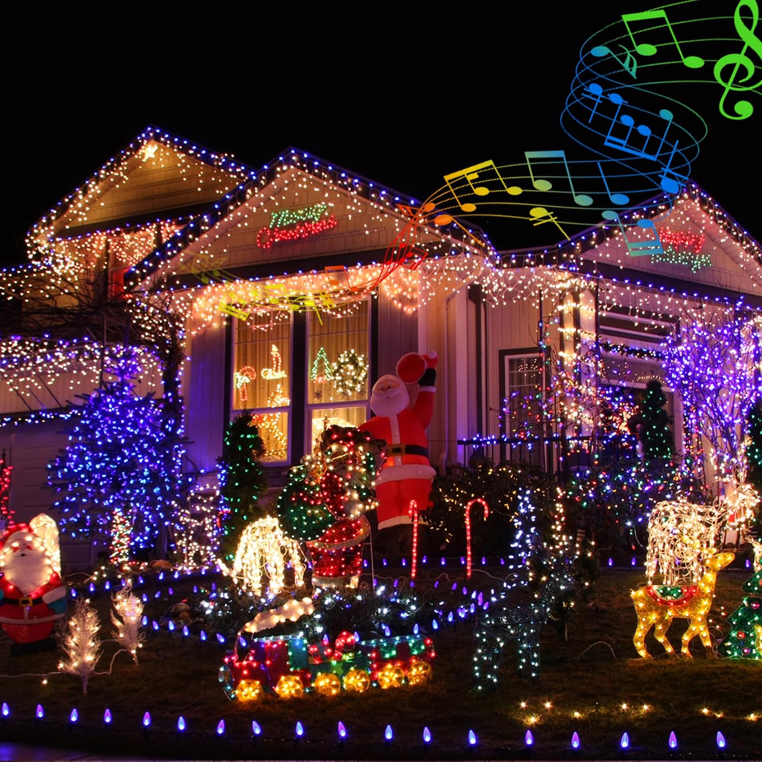 Detalle de Toodour Christmas String Lights 82 ft