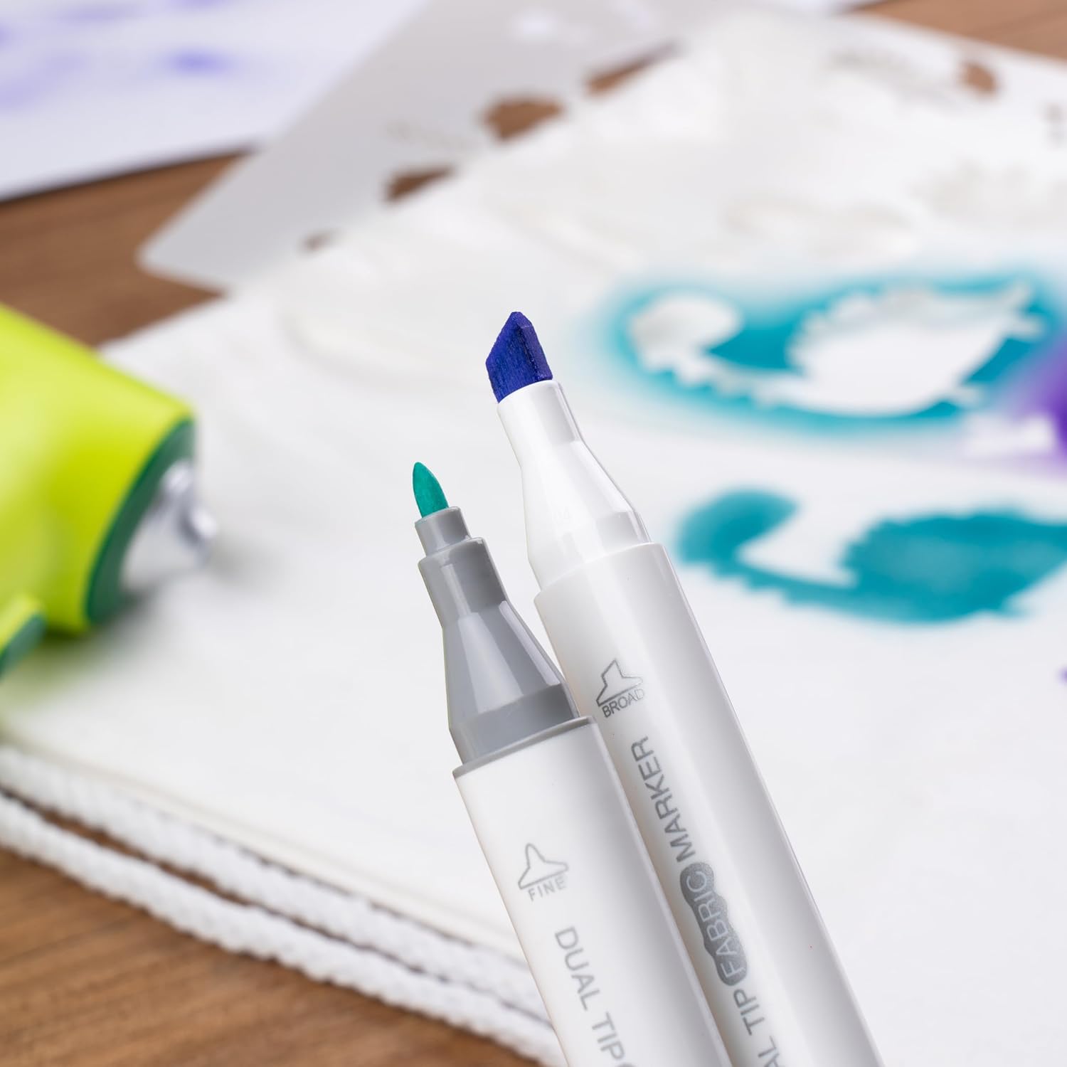 Thumbnail 4 de JOLLY Marcador textil 12 colores, punta gruesa y fina 🎨