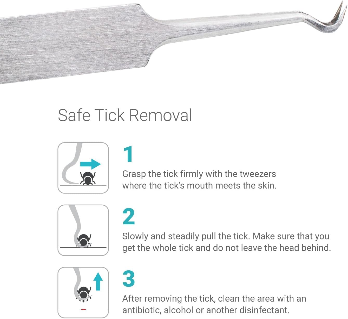 Detalle 2 de Lifesystems Tick Tweezers 1 pack
