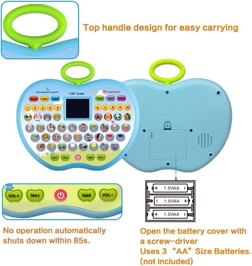 Detalle de Eala Education Learning Toy Laptop for Toddlers (1–3 Years) – Birthday Gift for Boys and Girls