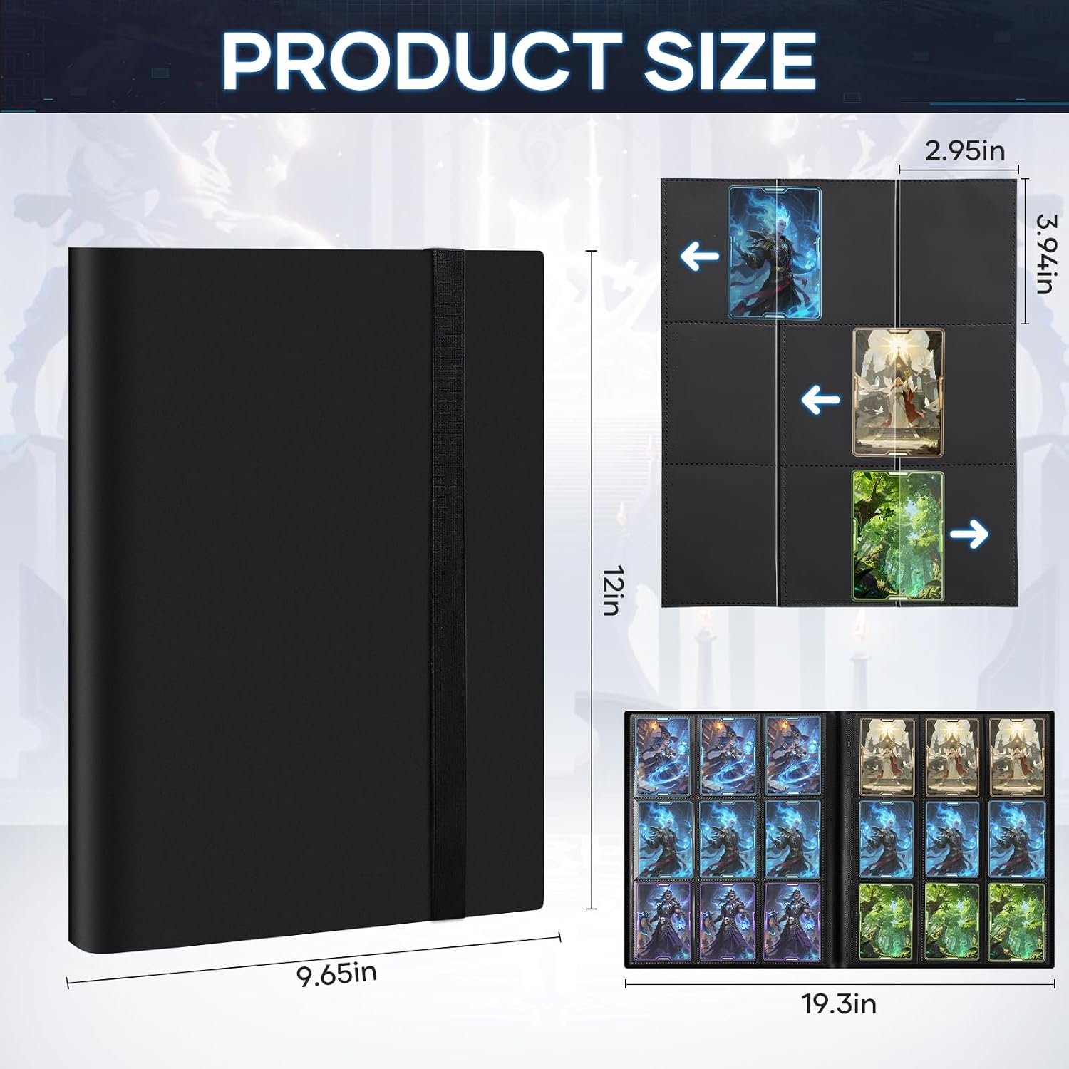 Thumbnail 1 de Trading Card Binder 9 Pocket: 360-Pocket Album for MTG, Sports & More