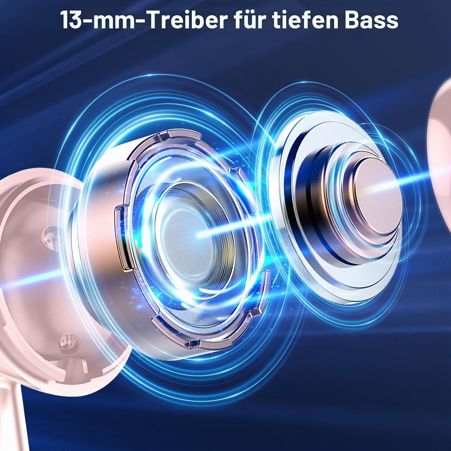 Detalle de Bluetooth Kopfhörer mit tiefem Bass – 4 ENC Noise Cancelling, 40 Std. Laufzeit, IP7, Bluetooth 5.4
