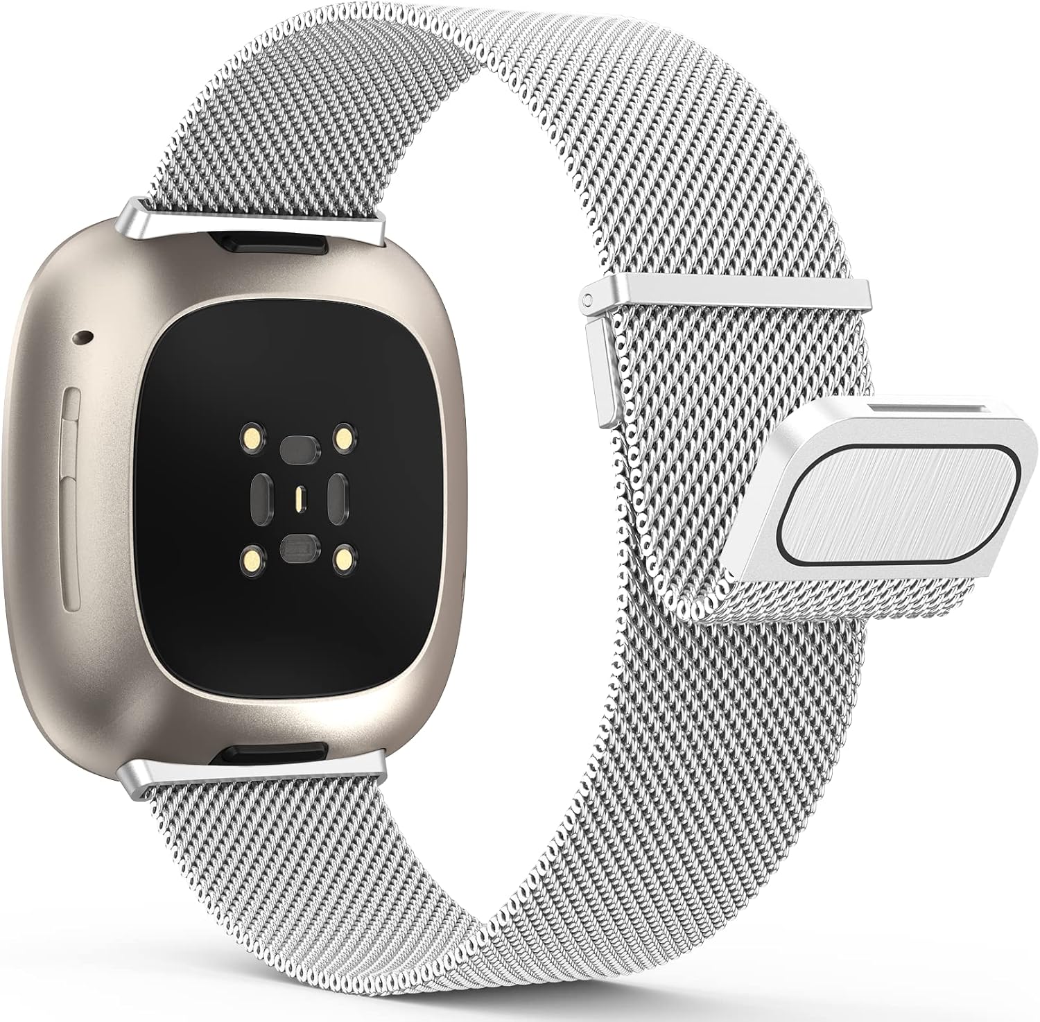 Detalle de Yoohoo Straps Fitbit Versa 3 adjustable stainless steel 1 strap