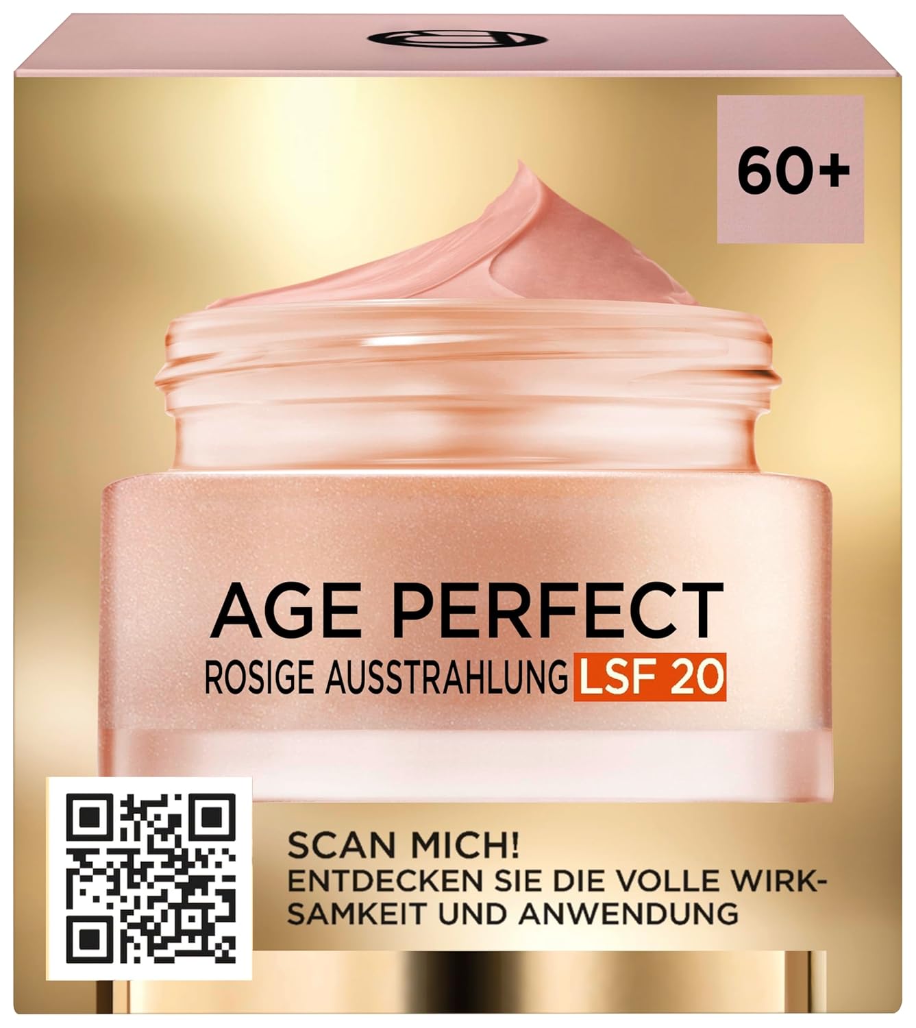 Detalle de L’Oréal Paris Rosé Tagespflege LSF 20 – Age Perfect Golden Age, 50 ml